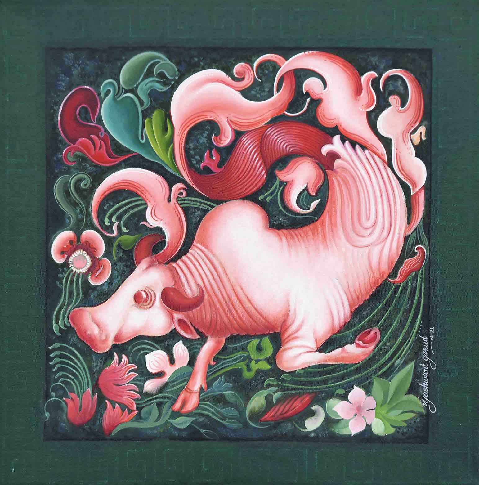 The Bull  | Ajanta Cave 1