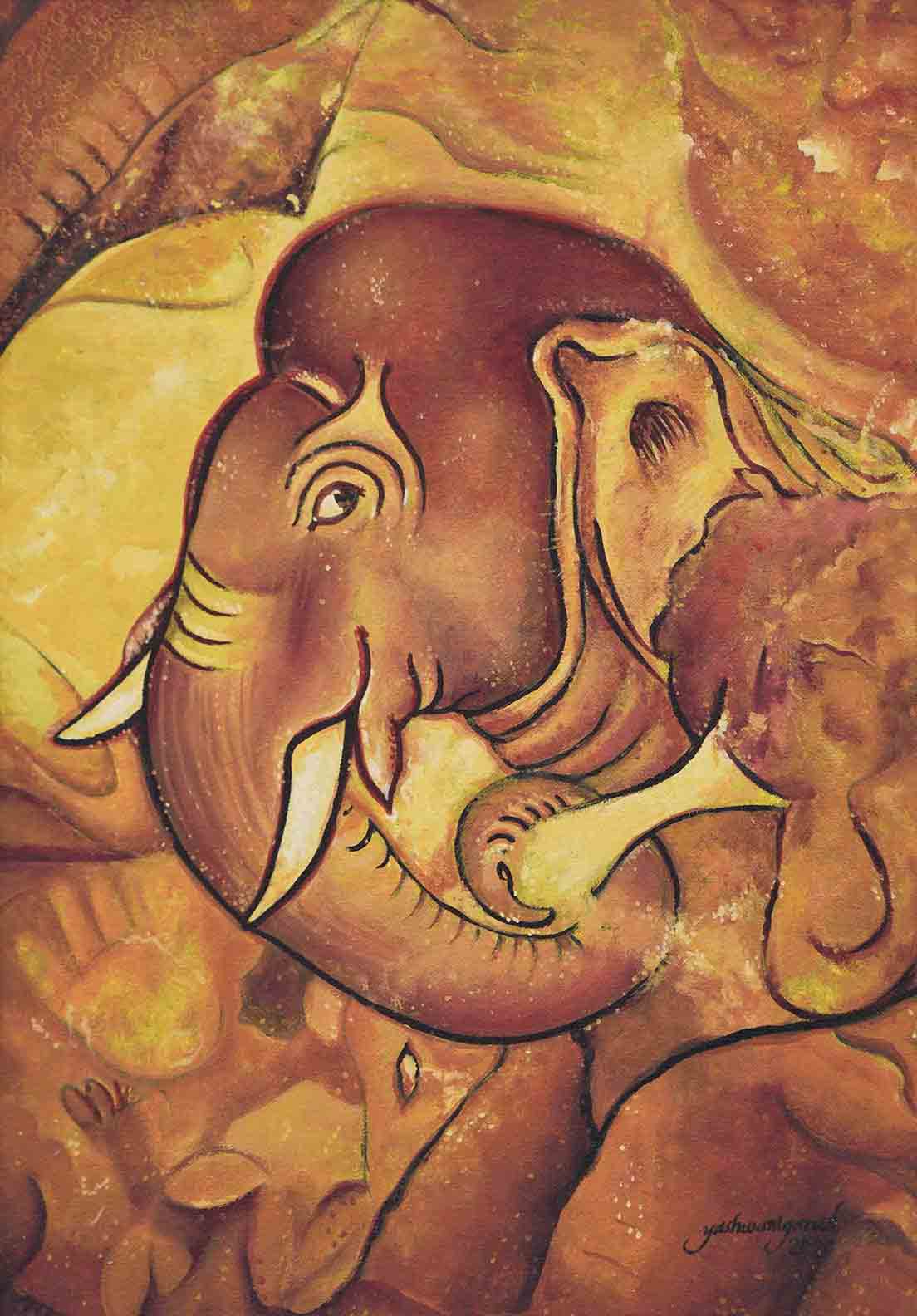 The Ajanta Elephant | Ajanta Cave 1