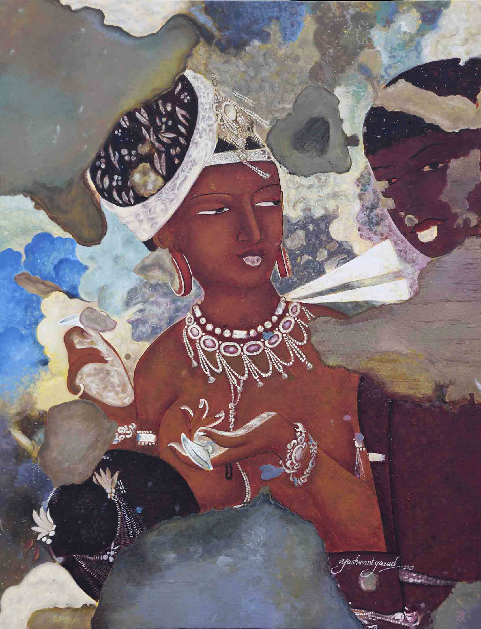 The Flying Apsara Painting | Ajanta Cave 17